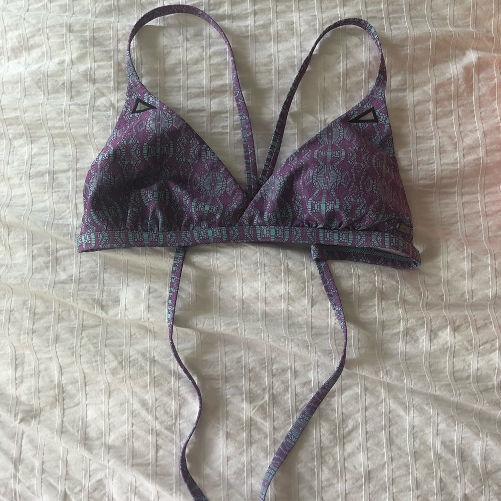 Small purple under armor bikini top